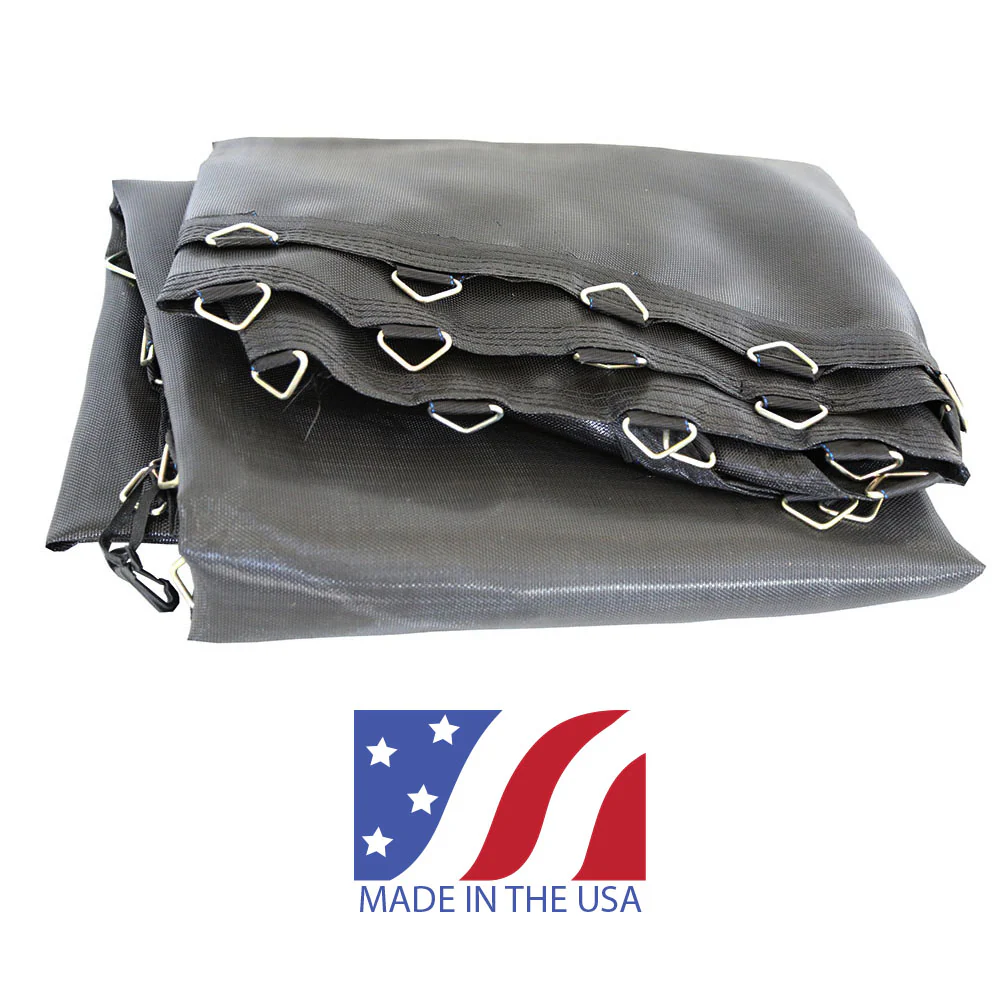 14' Square Jump Mat w/96 V-Rings (Made in the USA)