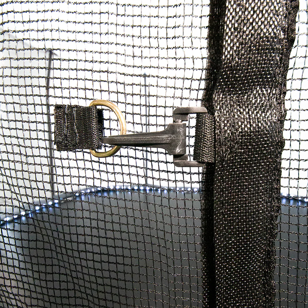 13' Square Trampoline with Lighted Spring Pad- Navy - Image 7