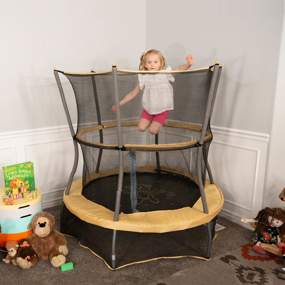55" Lil' Monkey Mini Trampoline with Enclosure and Sound - Image 7