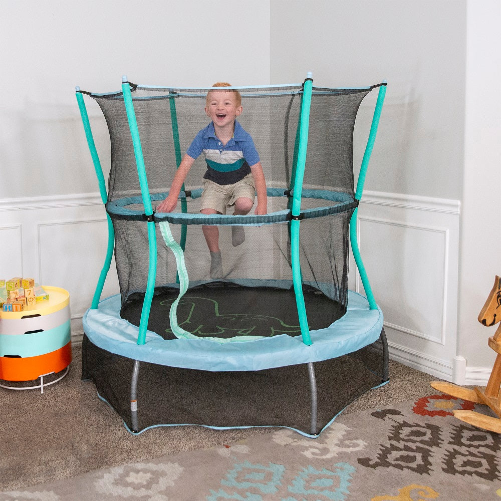 55" Stomping Bronto Mini Trampoline with Enclosure and Sound - Image 7