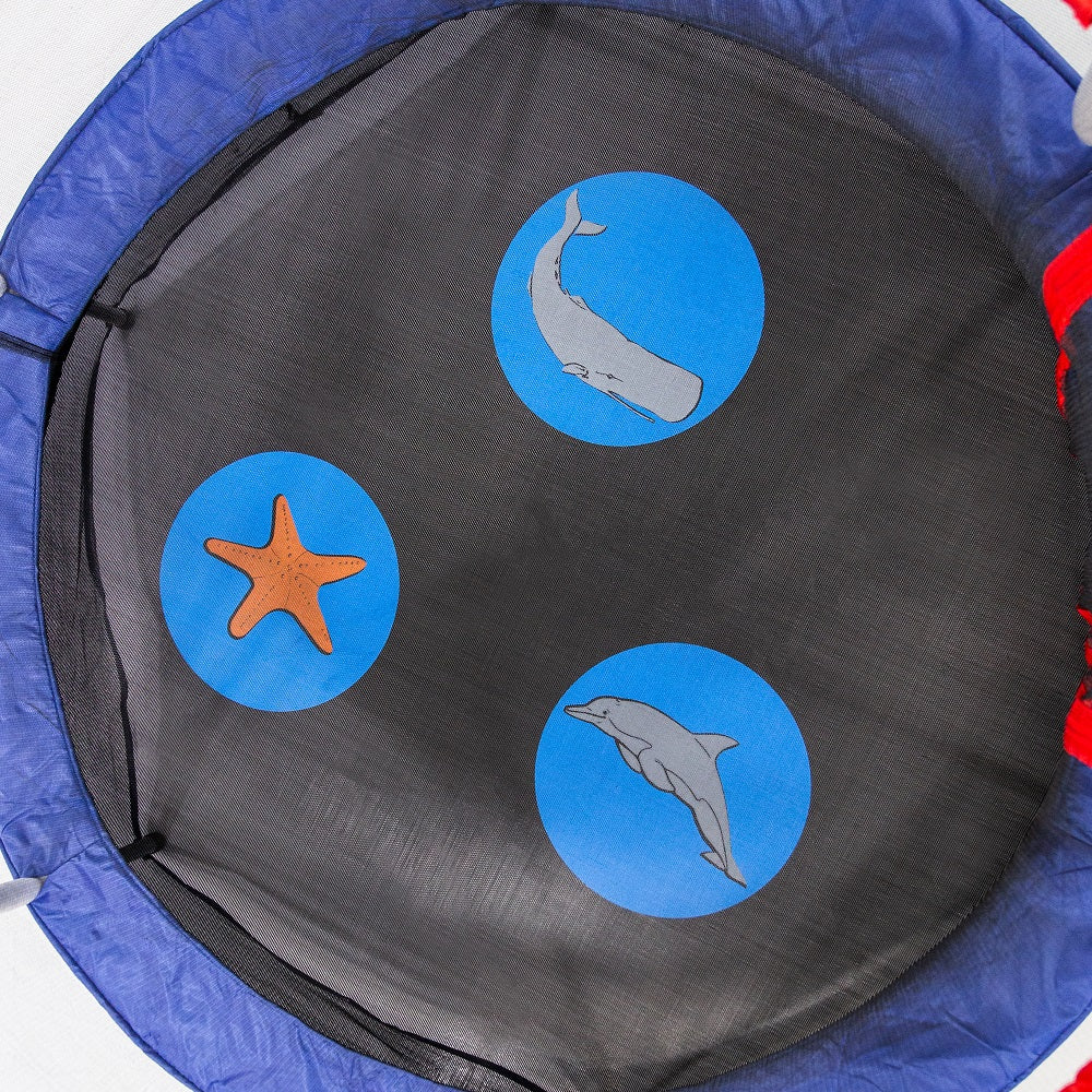 60" Round Seaside Adventure Mini Trampoline with Enclosure - Image 5