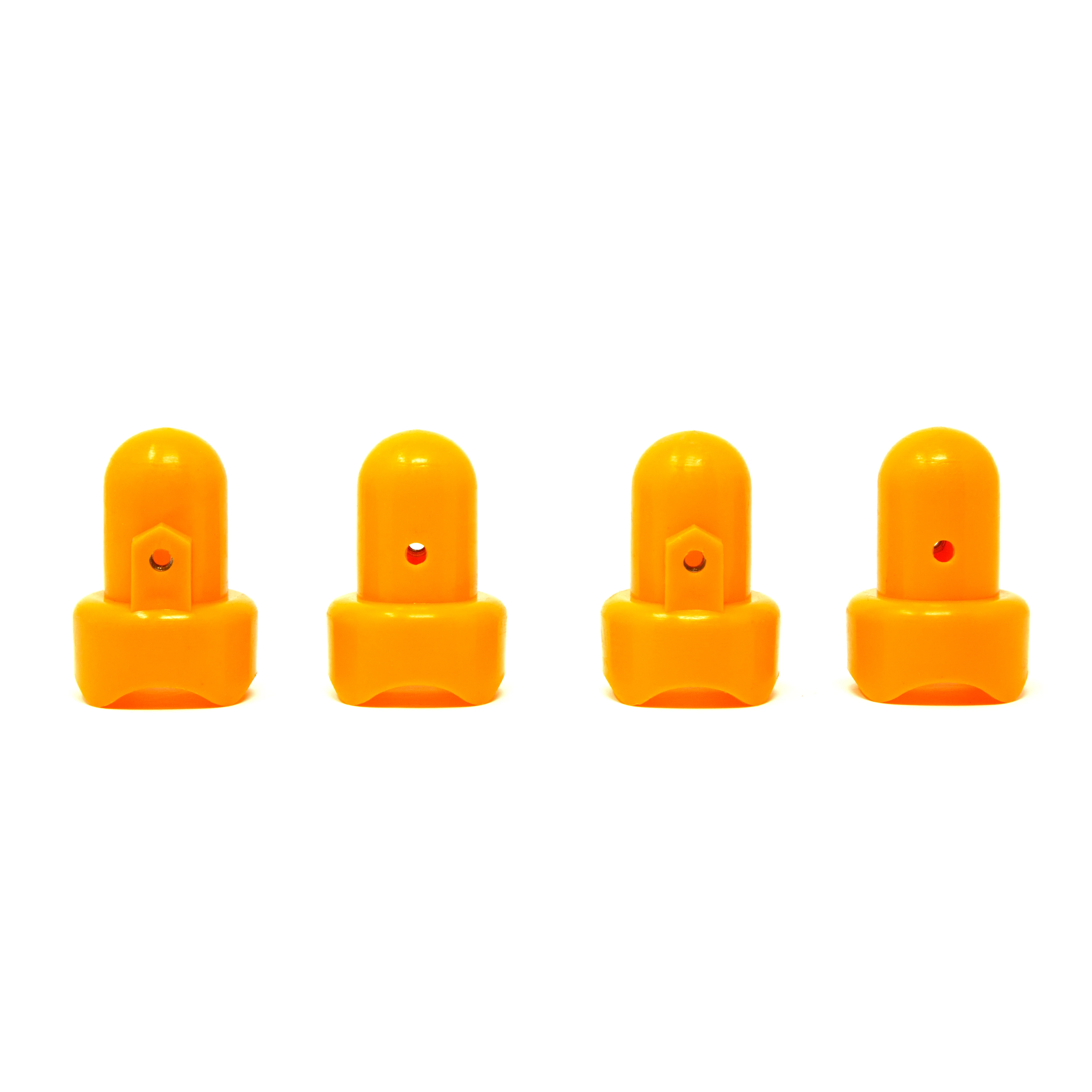 1" Pole Cap - Orange - Qty 4