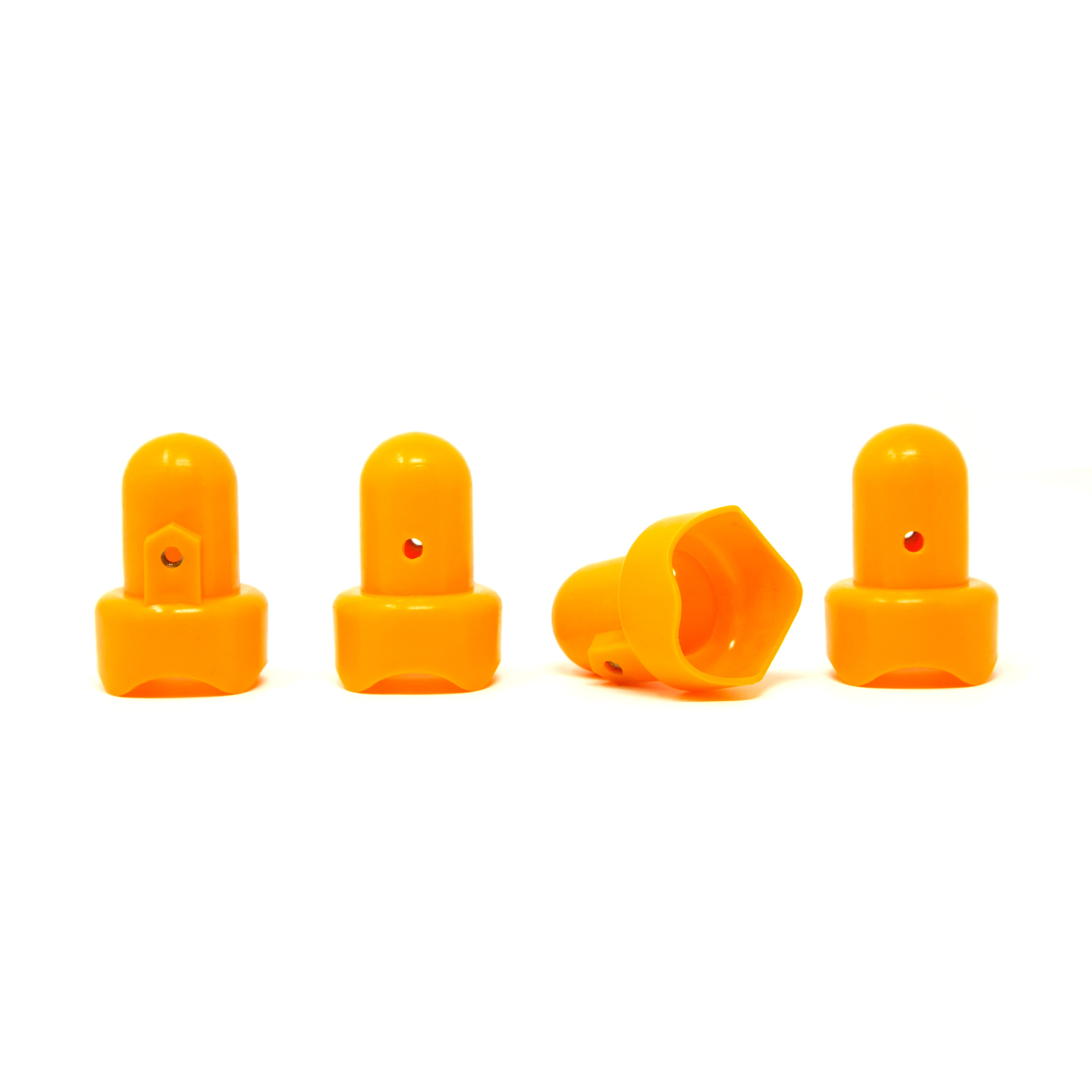 1" Pole Cap - Orange - Qty 4 - Image 2