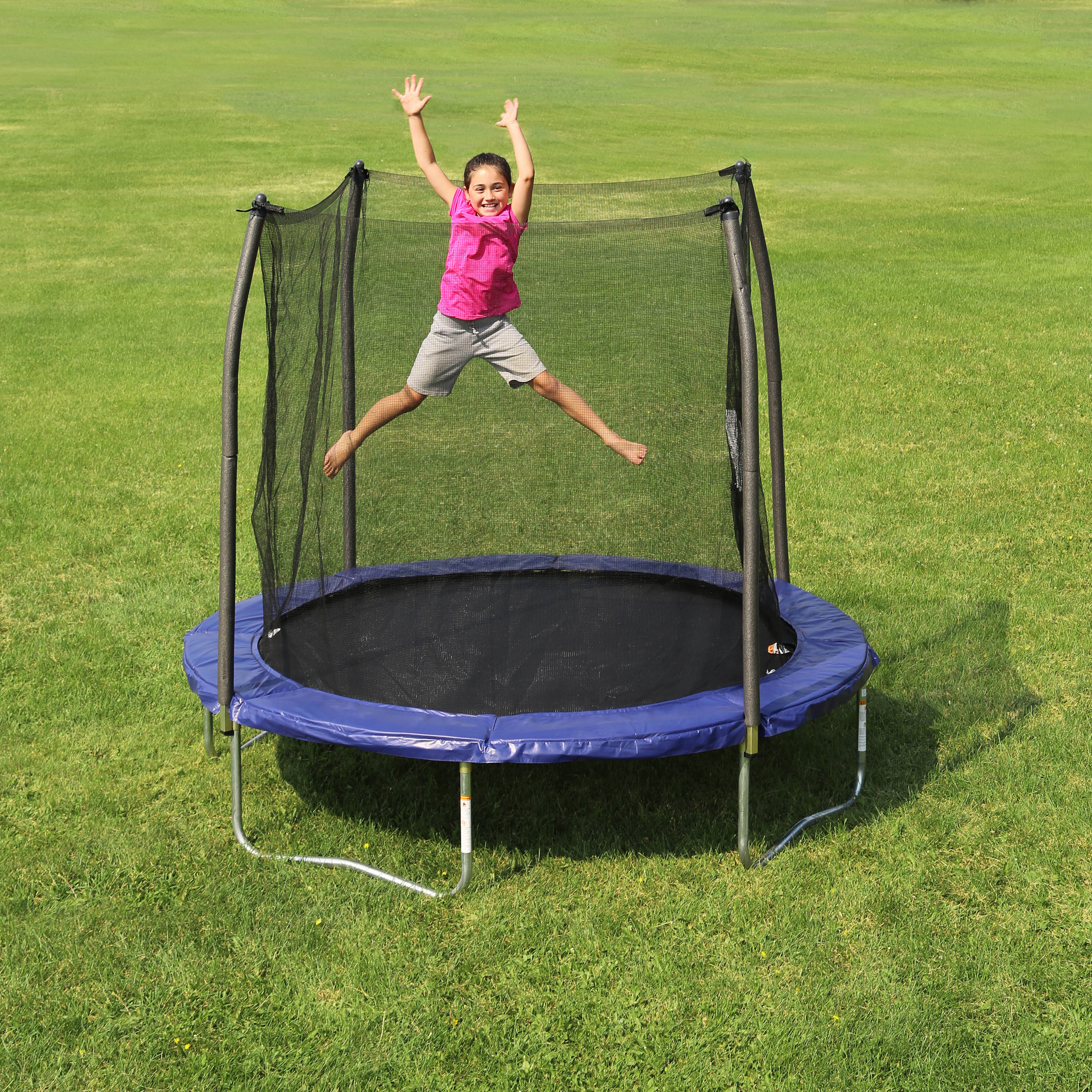 8' Round Trampoline - Blue - Image 8