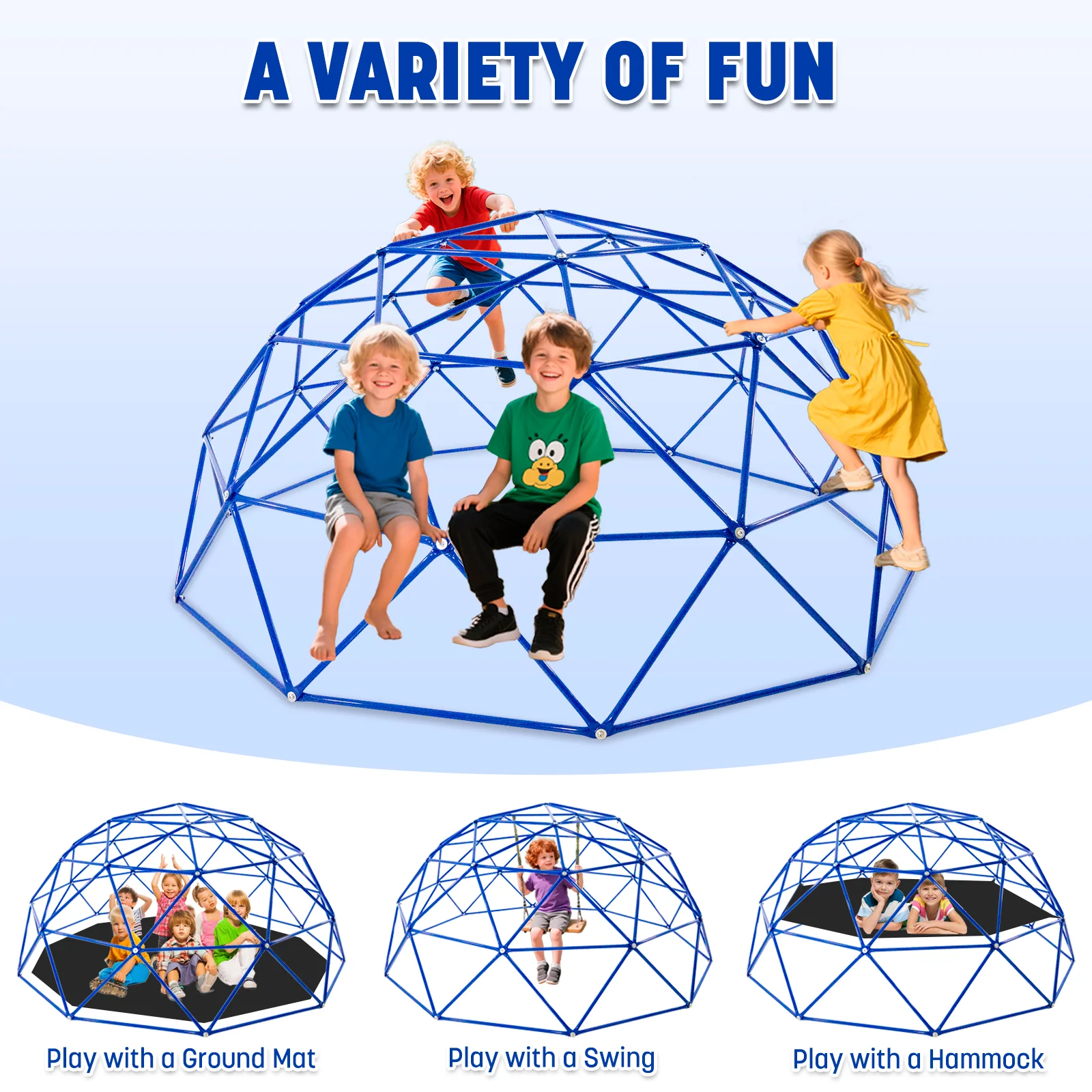 ActivPlay 9' Geo Dome Climber - Image 5
