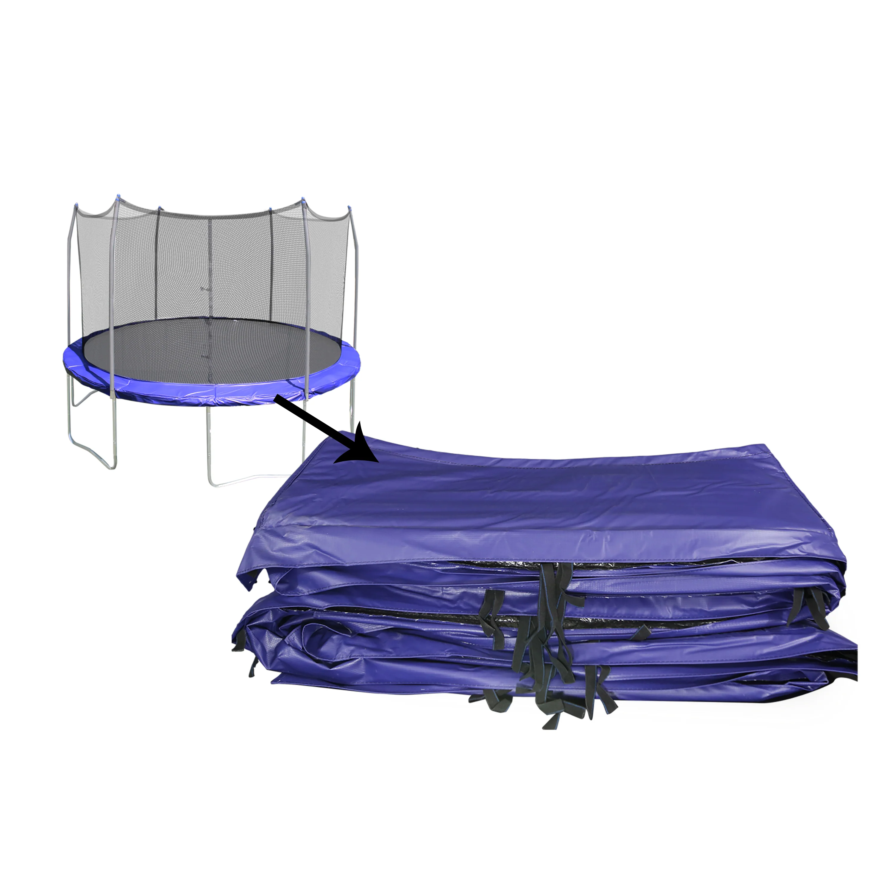 16' Round Spring Pad - Blue - Image 3