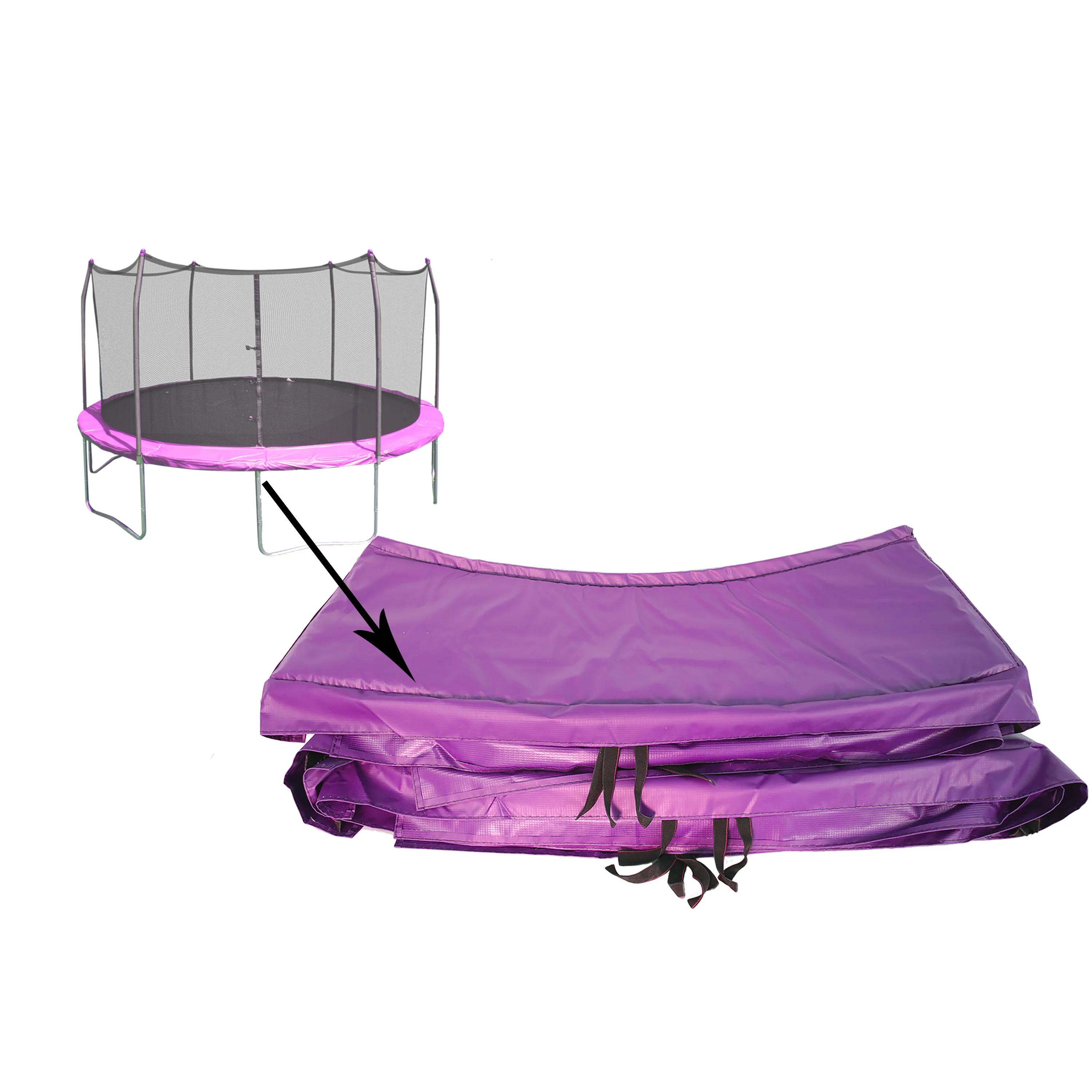 14' Round Spring Pad - Purple - Image 3