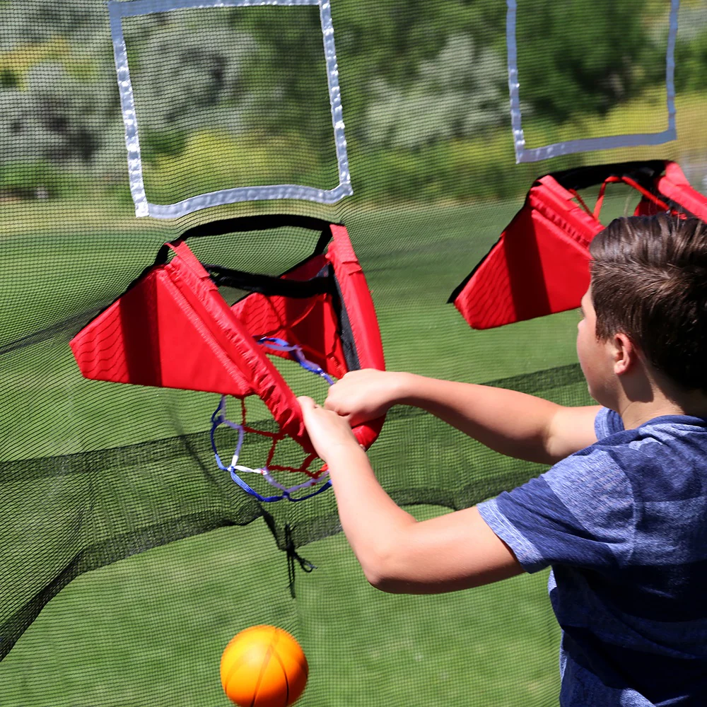 15' Trampoline Double Basketball Hoop Accessory - Image 6