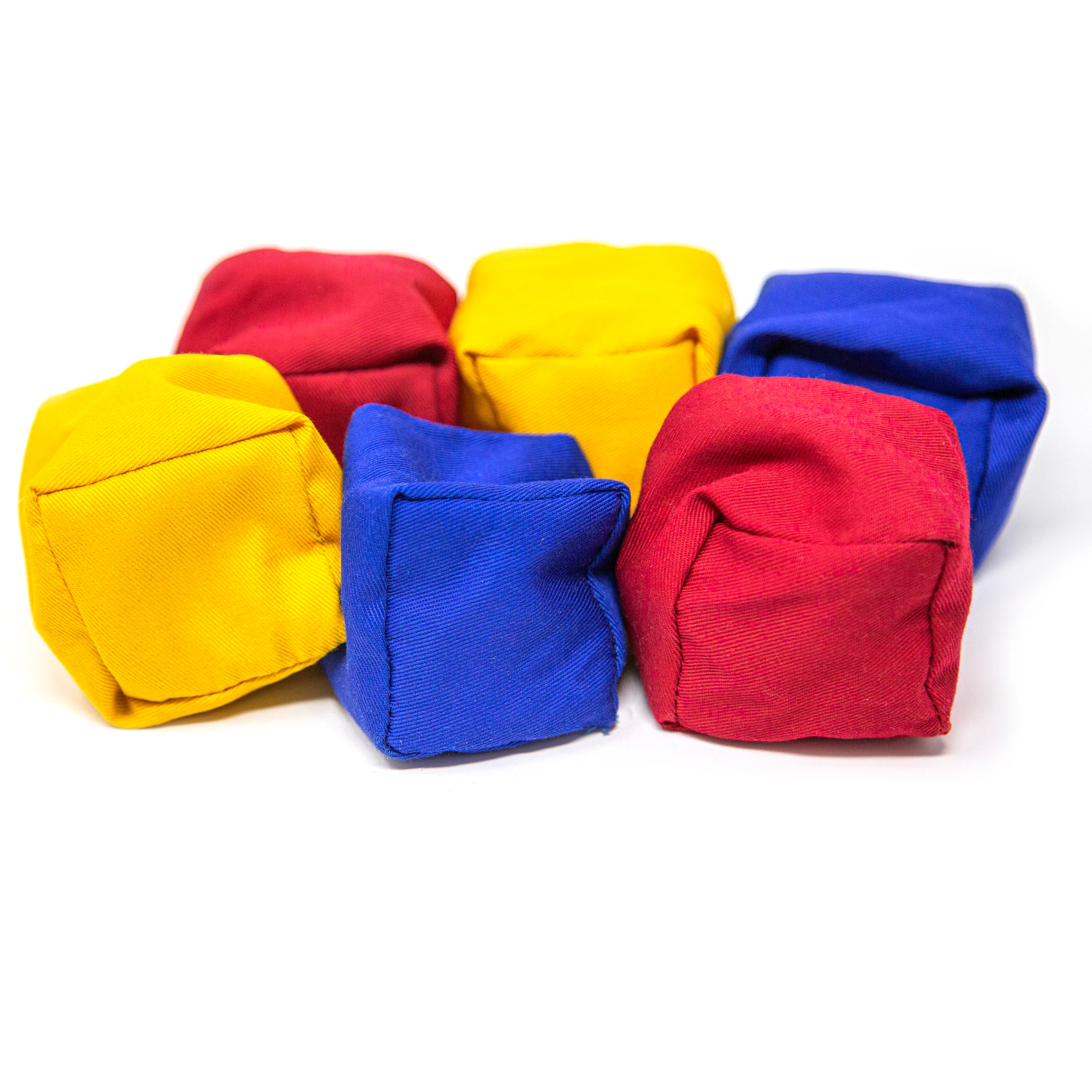 Assorted Colored Bean Bags Set of 6 - Image 2