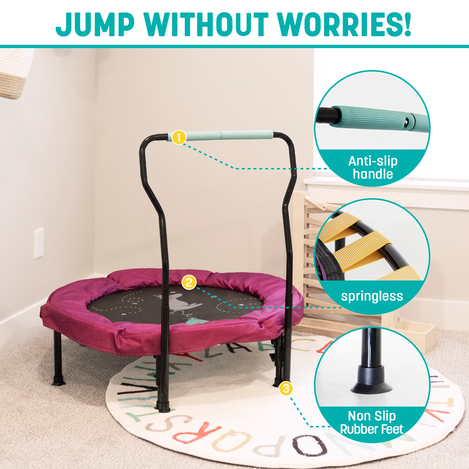 Skywalker Trampolines 36" Eeyore Mini Toddler Trampoline - Image 5