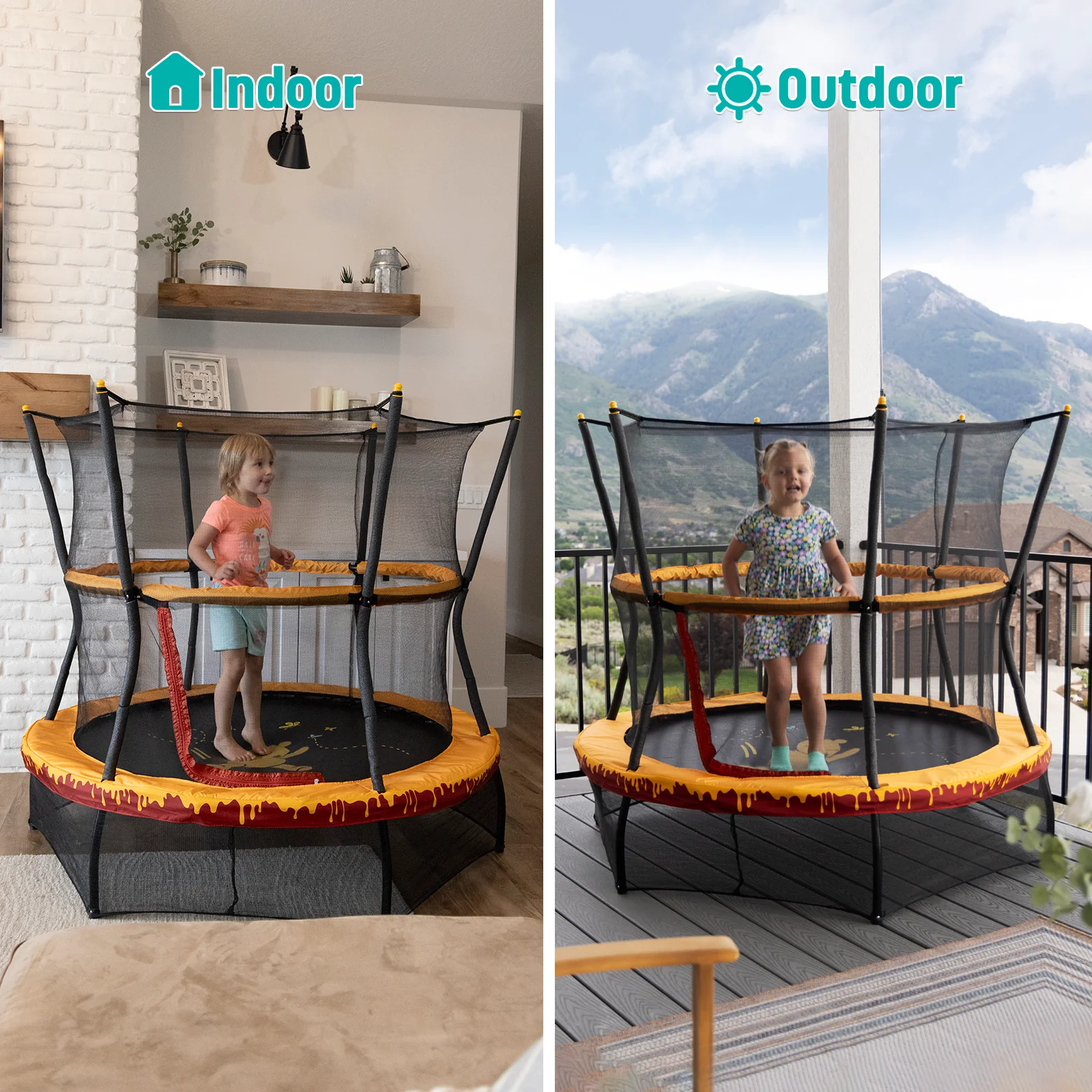 Skywalker Trampolines 60in Winnie the Pooh Mini Trampoline for Kids - Image 8