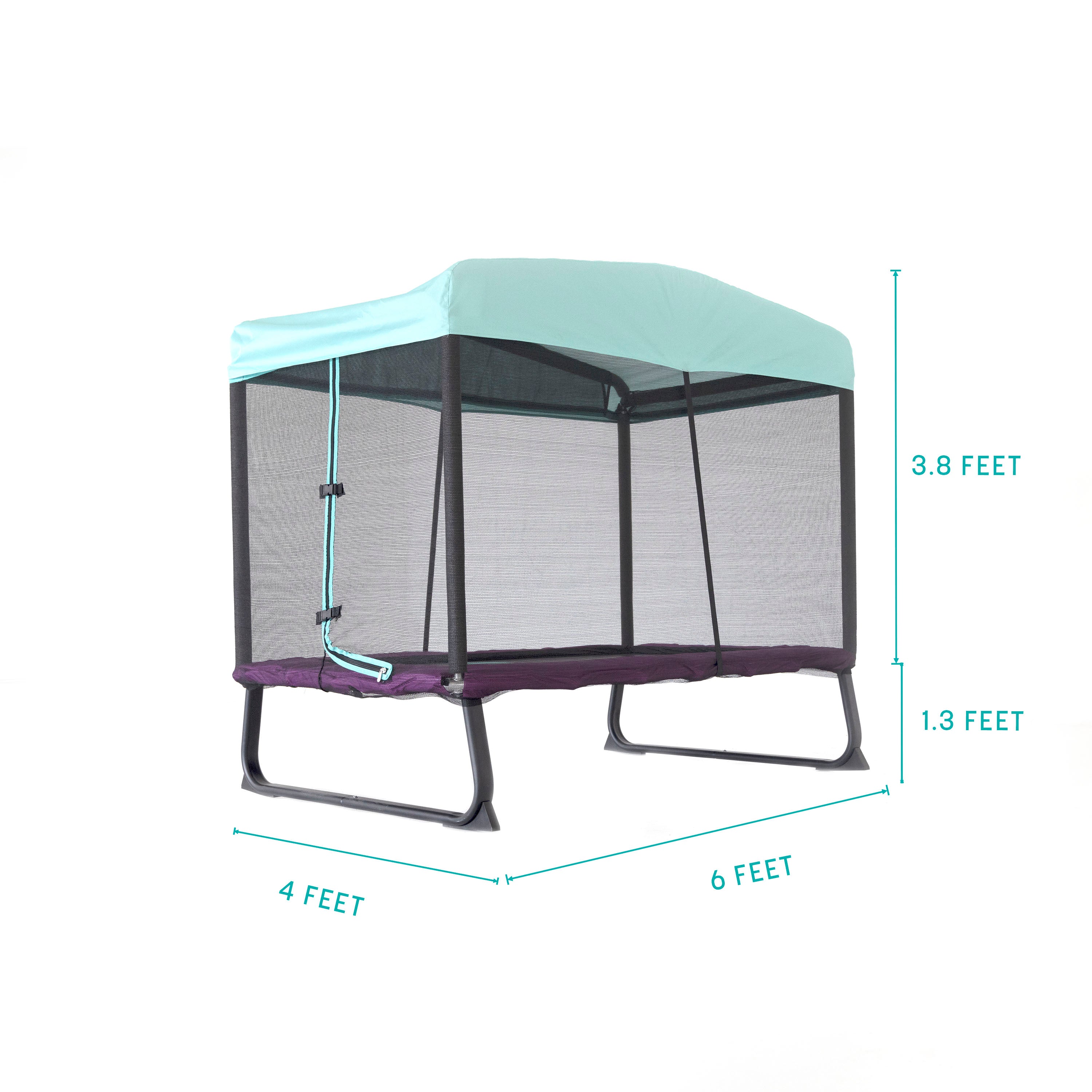 Skywalker Trampolines 6 x 4 Ft. Rectangle Eeyore Mini Trampoline for Kids - Image 5